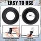 100 Pcs C9 Seal Ring Christmas Socket O-Ring Quick Connector Seals Protect C9 String Wire Strings with E17 Bases (Black)