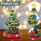 innodept12 Lighted Christmas Tree with Rotating Train - Prelit Tabletop Samll Tree Decor Animated Christmas Train with Top Star & Bulbs for Best Xmas Decoration