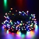 Solar Christmas Lights Outdoor, 33ft 100 LED Solar Fairy String Lights 8 Modes Waterproof Xmas Lights for Garden, Patio, Home, Party, Wedding, Holiday, Tree, Bush, Wreath, Outdoor Decor (Multicolor)