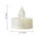 iZAN 6 PCS Flameless LED Battery Operated Tealight Candles with Remote and Timer Flickering Electric Decorative Tea Lights for Christmas Home Party Wedding Decorations 1.5”x1.6” Batteries Included