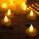 iZAN 6 PCS Flameless LED Battery Operated Tealight Candles with Remote and Timer Flickering Electric Decorative Tea Lights for Christmas Home Party Wedding Decorations 1.5”x1.6” Batteries Included