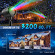 Laser Projector Lights Outdoor, Christmas Laser Light Projector Moving RGB 3 Color Starry Lights Show with RF Remote, Waterproof Holiday Decor for Garden, Patio, Party, Christmas, Halloween, Year Laser Projector Lights Outdoor, Christmas Laser Light Projector Moving RGB 3 Color Starry Lights Show with RF Remote, Waterproof Holiday Decor for Garden, Patio, Party, Christmas, Halloween, Year