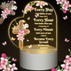 Jetec Christmas Acrylic Night Light Christian for Women Inspirational Religious LED Night Light Bible Verse Decor for Wedding Birthday Church with Warm Color Lamp Base(Every Day)