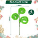 6PCS Green Furry Christmas Picks, Christmas Ornaments Picks Spiral Curly Picks Spray Stems Christmas Tree Picks Vase Filler Branches Sticks for Christmas Tree Decorations Tree Topper Wreath Party