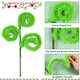 6PCS Green Furry Christmas Picks, Christmas Ornaments Picks Spiral Curly Picks Spray Stems Christmas Tree Picks Vase Filler Branches Sticks for Christmas Tree Decorations Tree Topper Wreath Party