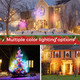Christmas Lights Spot Lights Outdoor Christmas Decorations RGB SpotLights Landscape Lighting with Remote Control Waterproof Spot Lights for Yard with Remote 16 Color Halloween Lights Outdoor 2 Pack
