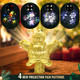 Christmas Tree Topper Lighted with 4 Projection Patterns, Santa Claus Tree Topper Built-in LED Rotating Lights, Stunning Gold 3D Projection for Xmas Party Holiday Decor Christmas Tree Topper Lighted with 4 Projection Patterns, Santa Claus Tree Topper Built-in LED Rotating Lights, Stunning Gold 3D Projection for Xmas Party Holiday Decor