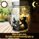 3 Pcs Christmas Solar Lantern Cat Dog Butterfly Solar Fairy Hanging Lanterns Outdoor Yard Lawn Garden Decor Jar Lights for Xmas s Tree Patio Lawn Table(Cat)