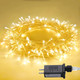 JMEXSUSS Connectable Warm White Christmas Lights Indoor, 8 Modes Christmas Tree Lights Plug in Twinkle Fairy String Lights for Bedroom, 33ft 100 LED Christmas Lights Outdoor for Christmas Tree Decor