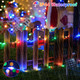 JMEXSUSS 2 Pack Solar Christmas Lights Outdoor Waterproof, Each 33FT 100 LED Multi Colored Solar Fairy Lights, 8 Modes Solar String Lights for Outside Yard Patio Tree Garden Christmas Decorations