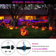 JMEXSUSS 250 LED Orange and Purple Halloween Lights: 11 Modes Halloween String Lights Outdoor Waterproof with Remote Control - 91.5ft Orange Purple Lights for Garden Patio Holiday Party