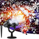 Christmas Projector Lights Outdoor - Dual-Head Snowflake Projector Lights, IP65 Waterproof, 360° Rotation LED Projector Light for Xmas Holiday Wedding Indoor Party Year Garden Decorations (Black)