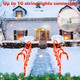 Christmas Candy Cane Pathway Makers Lights, 10 inch Set of 10 Candy Canes Lights Outdoor, Candy Cane Lights Christmas Decorations Outdoor