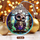Owl Christmas Ornaments - Owl Hanging Ornament - Owl Christmas Decor - Owl Suncatchers for Windows - Christmas Owl s - Owl Lovers s - Owl Ornaments for Christmas Tree