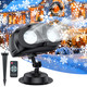 Snowflake Projector Lights Outdoor, IP65 Waterproof Owl Shaped Dynamic Led Christmas Projector Lights Outdoor with Remote Control, for Xmas, Party, Wedding and Patio, Indoor Outdoor