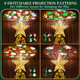 Christmas Tree Topper Lighted with 8 Projector Patterns Modes, Christmas Tree Star Topper LED Rotating Lights, 3D Glitter Lighted Tree Topper for Party Holiday Christmas Decorations (Gold)