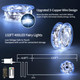 JXLEDAYY 132 FT 400 LED Fairy Lights Plug in Christmas Lights Outdoor Decorations Waterproof String Lights with Timer 8 Modes Memory for Holiday Wedding Party Tree Wall Bedroom Garden-Cool White