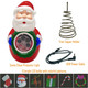 Santa Christmas Projector Light USB Indoor Light with Auto Rotating Reindeer, Wreaths, Candy Canes, Socks 6 Patterns Slides for Kids Christmas Room Decorations, Year Xmas