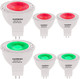 Red Green MR16 GU5.3 Led Bulbs 6W,Replace 12V 35W 50W Halogen for Christmas Holiday Decoration Outdoor Landscape Lighting, Pack of 6 Mix Color Red Green MR16 GU5.3 Led Bulbs 6W,Replace 12V 35W 50W Halogen for Christmas Holiday Decoration Outdoor Landscape Lighting, Pack of 6 Mix Color