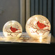 Crackle Glass Ball Cardinal Lamp with Timer, Light Up Red Cardinal Stained Glass Christmas Decor Accent Lamp, Lighted Red Bird Globe Glass Table Lamp, Orb Cardinal Night Light, Led Sphere Desk Lamp Crackle Glass Ball Cardinal Lamp with Timer, Light Up Red Cardinal Stained Glass Christmas Decor Accent Lamp, Lighted Red Bird Globe Glass Table Lamp, Orb Cardinal Night Light, Led Sphere Desk Lamp