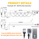 KAZOKU Christmas Light Outdoor 380LED 40FT Waterproof Fairy String Lights Extendable Half-Round Christmas Lights Remote Control 11 Lighting Modes House Indoor Yard Holiday Decorations(Warm&Multicolor)