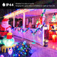 kemooie 500 LED Christmas String Lights, 164FT 8 Lighting Modes with Memory Plug in Waterproof Green Wire Lights, for Outdoor Birthday Christmas Party Garden Balcony Decorations (Multicolored)
