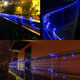 Solar Rope Lights Outdoor Waterproof LED - 40FT 100 LED Solar String Lights Tube Light Solar Outdoor Fairy Rope Christmas Lights for Yard Garden Patio Fence Balcony Camping Tree Decoration Blue