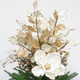 KI Store White and Champagne Christmas Picks Spray Set of 6 Christmas Leaf Floral Stem for Christmas Tree Decoration Bouquet Tree Topper Flower Arrangement Decor KI Store White and Champagne Christmas Picks Spray Set of 6 Christmas Leaf Floral Stem for Christmas Tree Decoration Bouquet Tree Topper Flower Arrangement Decor