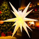 23 Inch Christmas White Moravian Star Light Large Moravian Tree Top 3D LED Hanging Star Light with Timer Function Porch Light Holiday Xmas Tree Decoration for Indoor Outdoor 23 Inch Christmas White Moravian Star Light Large Moravian Tree Top 3D LED Hanging Star Light with Timer Function Porch Light Holiday Xmas Tree Decoration for Indoor Outdoor