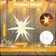 23 Inch Christmas White Moravian Star Light Large Moravian Tree Top 3D LED Hanging Star Light with Timer Function Porch Light Holiday Xmas Tree Decoration for Indoor Outdoor 23 Inch Christmas White Moravian Star Light Large Moravian Tree Top 3D LED Hanging Star Light with Timer Function Porch Light Holiday Xmas Tree Decoration for Indoor Outdoor