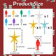 Ceramic Christmas Tree Replacement Light Bulb Set, 140Pcs Multicolor Ceramic Christmas Tree Replacement Bulbs Medium Twist Light Ornaments and 3Pcs Topper Stars for Ceramic Christmas Tree Ceramic Christmas Tree Replacement Light Bulb Set, 140Pcs Multicolor Ceramic Christmas Tree Replacement Bulbs Medium Twist Light Ornaments and 3Pcs Topper Stars for Ceramic Christmas Tree