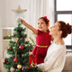Christmas Tree Topper Star Hollow Out Treetop Xmas DIY Christmas Tree Gold Silver Gradient Sparkle Stars Ornaments Accessories