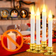 Flameless Candles-Window Candles-LED Battery Operated Candles with 24 AAA Batteries,10-Key Remote and Daily Timer,Window Suction Cups,Gold Removable Holders,Christmas Bow