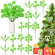 8 Pieces Lime Green Furry Christmas Tree Picks 15 Inch Decorative Christmas Curly Tree Sticks Green Christmas Tree Topper Spiral Curly Sprays Elf Ornaments Stems for Xmas Tree Vase Fillers