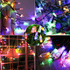 18ft Battery Operated String Lights,Outdoor String Lights Christmas Lights 50 Led String Lights with Remote Timer Waterproof for Indoor Outdoor Garden Party Christmas Decoration, Multicolor