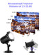 Christmas Projector Lights Outdoor Decoration - Vivid Snowflake Led IP65 Waterproof Projector Lights Adjustable for Xmas Projector for Indoor Outdoor Christmas Party