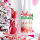 Christmas Cake Topper Christmas Birthday Decorations Merry Birthday Cake Decoration for Xmas Themed Birthday Party Supplies