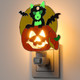 Halloween Black Cat Pumpkin Luminous Night Lights Plug into Wall, Fluorescence Metal Bright Plug in Nightlight, Halloween Christmas Valentine Holidays Halloween Black Cat Pumpkin Luminous Night Lights Plug into Wall, Fluorescence Metal Bright Plug in Nightlight, Halloween Christmas Valentine Holidays