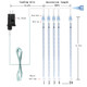 Kwaiffeo Christmas Lights Outdoor, 24 Tubes(Equivalent to 3 Sets of 8-Tubes) Meteor Shower Lights Snow Falling Icicle Lights for Xmas Tree Halloween Decoration Wedding Party Window, UL Plug, White Kwaiffeo Christmas Lights Outdoor, 24 Tubes(Equivalent to 3 Sets of 8-Tubes) Meteor Shower Lights Snow Falling Icicle Lights for Xmas Tree Halloween Decoration Wedding Party Window, UL Plug, White