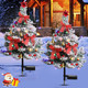 Solar Christmas Tree Lights Outdoor Decorations, 2PCS Waterproof Xmas Tree Light Christmas décor Pathway Lights for Outside Garden Yard Lawn House Front Porch Door (White) Solar Christmas Tree Lights Outdoor Decorations, 2PCS Waterproof Xmas Tree Light Christmas décor Pathway Lights for Outside Garden Yard Lawn House Front Porch Door (White)