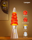 Christmas Tree Liquid Motion Night Lights: 14.5 inches Table Lamp Liquid Motion Lamp, Mood Lighting Christmas Indoor Decorations Night Light for Kids and Adults, Red Bottle White Wax Christmas Tree Liquid Motion Night Lights: 14.5 inches Table Lamp Liquid Motion Lamp, Mood Lighting Christmas Indoor Decorations Night Light for Kids and Adults, Red Bottle White Wax