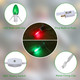 Christmas Village Lights - Blow Molded Light Cord,with 8 LED Red & Green Bulbs,14 ft Long with Switches C7 LED Light String is Suitable for Christmas House Lights and Holiday Craft Decorations