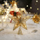 LE FUTUR 9.8" Lighted Christmas Tree Topper Star of Bethlehem - Battery-Powered Xmas Tree Decoration Ornament - Perfect for Christmas, Thanksgiving, and Year Party (treestar01-gold)