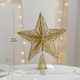 LE FUTUR 9.8" Lighted Christmas Tree Topper Star of Bethlehem - Battery-Powered Xmas Tree Decoration Ornament - Perfect for Christmas, Thanksgiving, and Year Party (treestar01-gold)