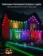 Permanent Outdoor Lights, Smart RGB Northern Lights Outdoor Lights, 400ft with 288 LED Eaves Lights IP67 Waterproof for Christmas, Year, Party, Halloween, Smart APP & Voice Control