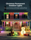 Permanent Outdoor Lights, Permanent Christmas Lights Outdoor 150ft with 108 LED RGB Lights with 44 Scene Modes for Halloween, Christmas Decorations, Work with APP, Alexa, Google Assistant