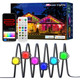 Permanent Outdoor Lights, 120ft with 88 LED Smart RGB+Warm White Eave Lights with 44 Scene Modes, IP67 Waterproof for Halloween, Christmas, Holidays, Works with App, Alexa, Google Home