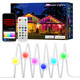 Permanent Outdoor Lights, 180ft with 132 LED Smart RGB+Warm White Eave Lights with 44 Scene Modes, IP67 Waterproof for Halloween, Christmas, Holidays, Works with App, Alexa, Google Home