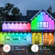 Permanent Outdoor Lights, Smart RGB Outdoor Lights with DIY Scene Modes, 100ft with 72 LED Eaves Lights Waterproof Starry Outdoor Lights for Christmas Hourse Decor, Work with Alexa & Google Assistant