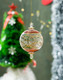 Clear and Turquoise Engraved Glass Christmas ornament for Christmas tree decorations Hanging ornaments for Tree decorations xmas Decorative balls Egyptian glass